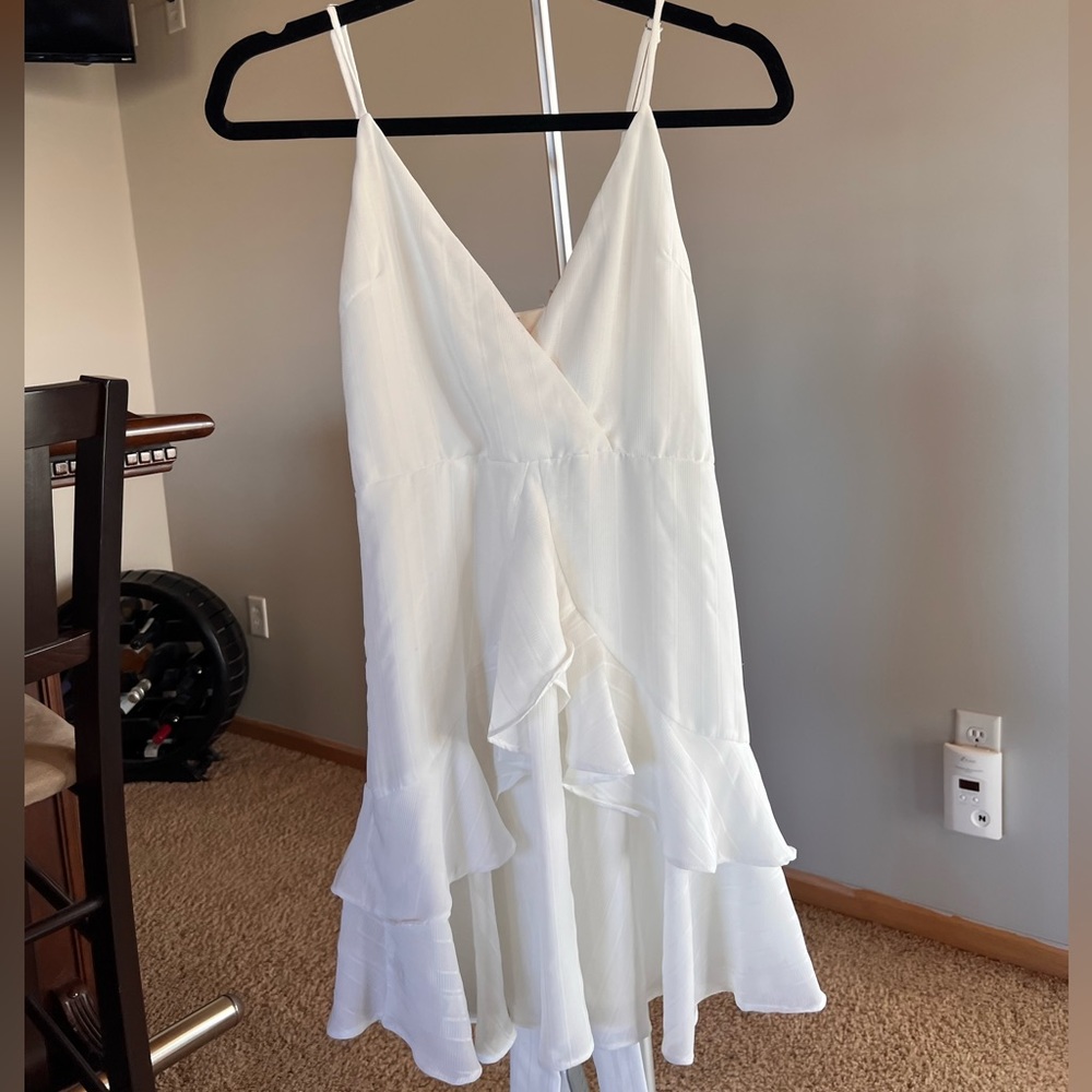 Showpo white mini dress